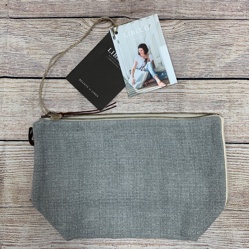 Brand New Libeco Linen Corse Cosmetic Bag - Picture 2 of 8